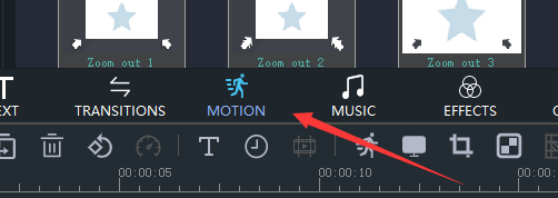 click motion tab for pan and zoom